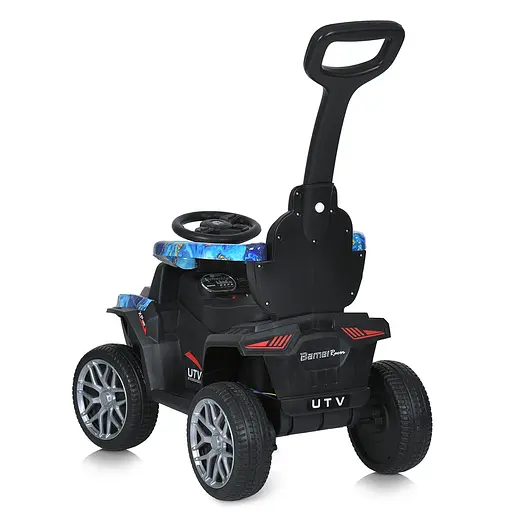 Дитячий квадроцикл Bambi M 5732EBLR-4 2-в-1 з батьківською ручкою, пультом керування, музикою, світлом, синій - фото 6