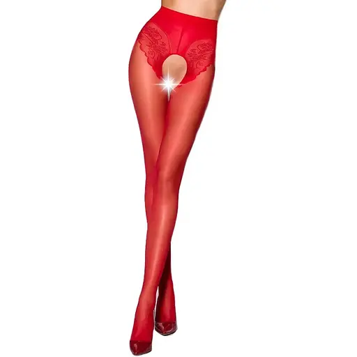 Еротичні колготки Passion Tiopen 006 Red 1/2 (30 den)