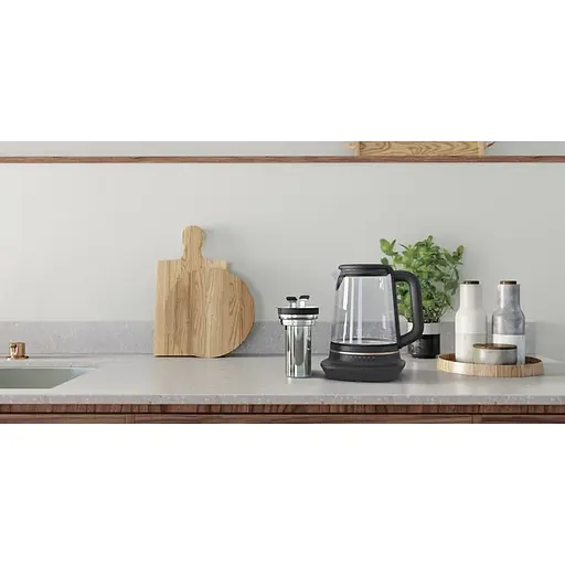 Electrolux Электрочайник, 1,7л, Strix, стекло, заварник, поддержка темп, черный - фото 5