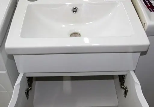 Тумба підлогова ПіК Альба Т1 з раковиною Cersanit Como 60 см Білий 30412 - фото 3