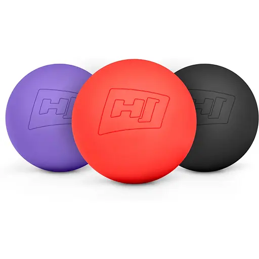 Силиконовый массажный мяч Hop-Sport HS-S063MB 63 мм черный - фото 2