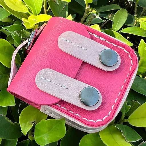 Шкіряний футляр Briefcase для навушників AirPods 1/2 Pink - фото 2