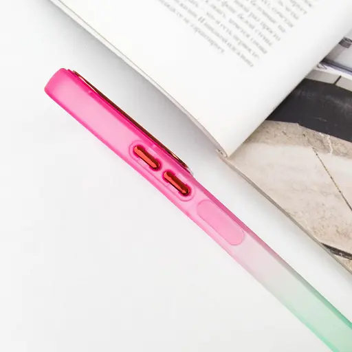 Чехол Epik TPU+PC Fresh sip series для Xiaomi Redmi Note 12 4G Салатовый / Розовый - фото 4