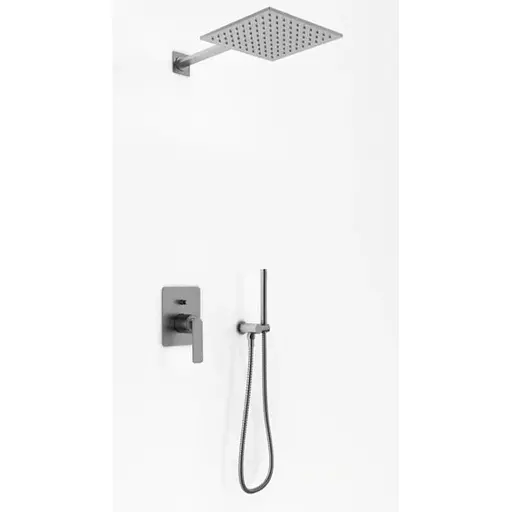Душевая система скрытого монтажа Kohlman Experience Grafit + Box скрытого монтажа QW210EGQ30, Графит - фото 1