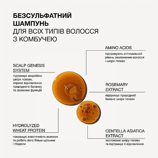 Шампунь для всіх типів волосся Triology. з комбучею безсульфатний 500 мл - фото 2