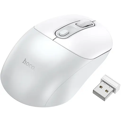 Миша Hoco GM28 White/Grey [136149] - фото 4