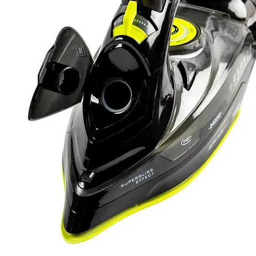 Гладильный утюг Rotex RIC65-C Ultra Glide Plus Керамическое покрытие 2400Вт Резервуар 380мл Черный / Желтый - фото 4