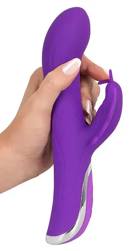 Вибратор-кролик Sweet Smile Rechargeable Rotating 23 см фиолетовый - фото 5