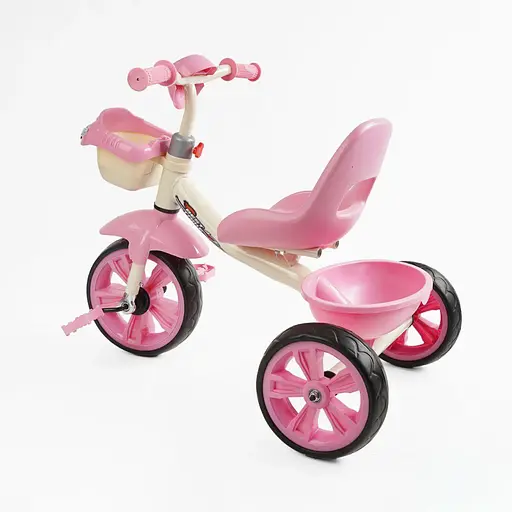 Детский трехколесный велосипед Best Trike BS-60720 со светом и розовой музыкой - фото 2