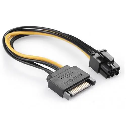 Переходник питания 6-pin VGA (M) - SATA (M), 20 см (S0512) - фото 1