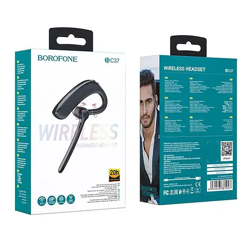 Bluetooth-гарнітура BOROFONE Imperor business BT headset BC37 BT5.1 до 20 годин - фото 8