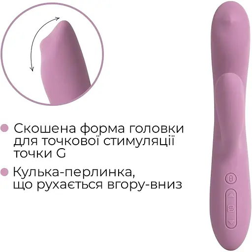 Вібратор-кролик із перлинною стимуляцією точки G Svakom Trysta Neo Violet - фото 5