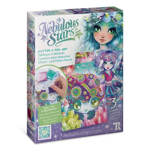 Набір для творчості Зоряні блискітки та фольга Nebulous Stars 11027, 3 шаблони для декорування - фото 1