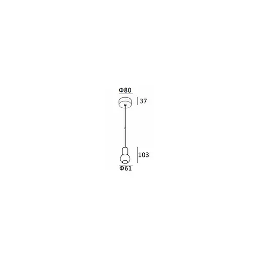 Подвес Skarlat RHL7729 5W WH+GD 3000K - фото 2