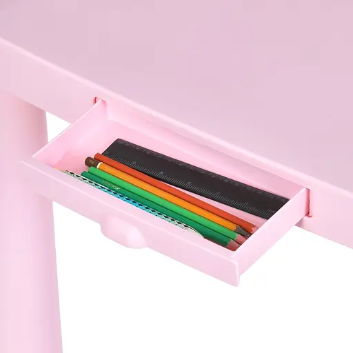 Комплект детской мебели BAMBI M 6176-8: Стол (77х55х52.5 см) и 2 Стула, Пластиковый, Легкий в уходе, розовый - фото 2