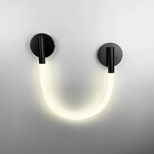 Інноваційне неонове бра у корпусі 80 см Арт. W 30G/600 BK Line F - фото 4