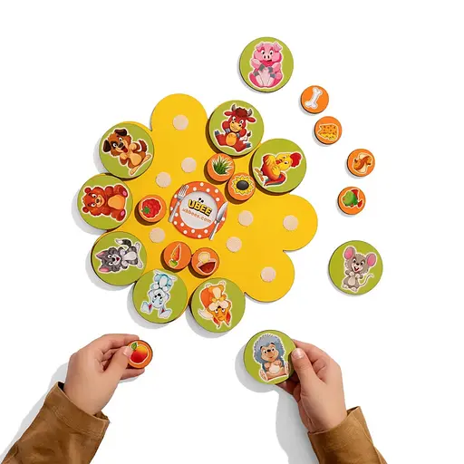 Дерев'яний дитячий сортер "Хто що їсть" (ПСД276) PSD276 на липучках - фото 6