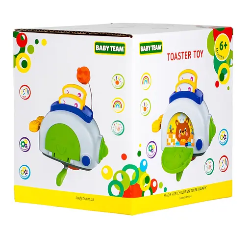 Развивающая игрушка Baby Team Тостер разноцветная (8682) - фото 4