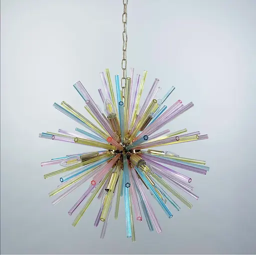 Люстра SPUTNIK non-ferrous з скляними паличками | Арт. MD 9065 GD | Line F - фото 4