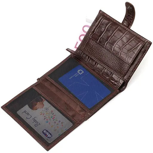 Кожаный мужской кошелек Bond 9.7х12.7х2 см acs0026932 - фото 5