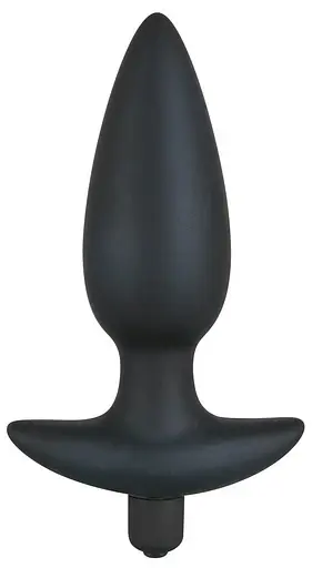 Анальна пробка з вібрацією Orion Black Velvet 17 см (чорний)