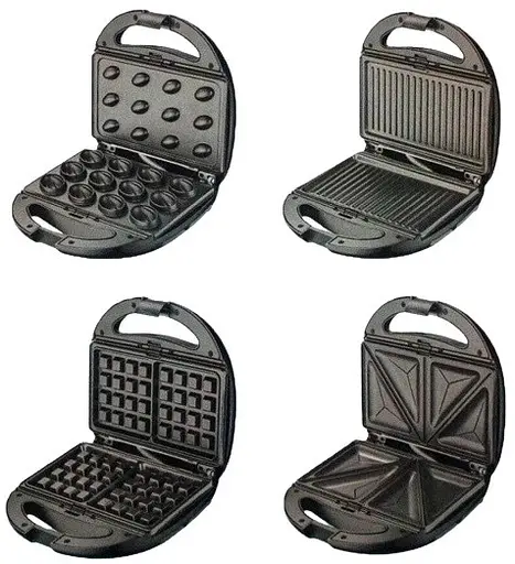 Електрогриль мультимейкер Crownberg CB-1077 4в1 - фото 3