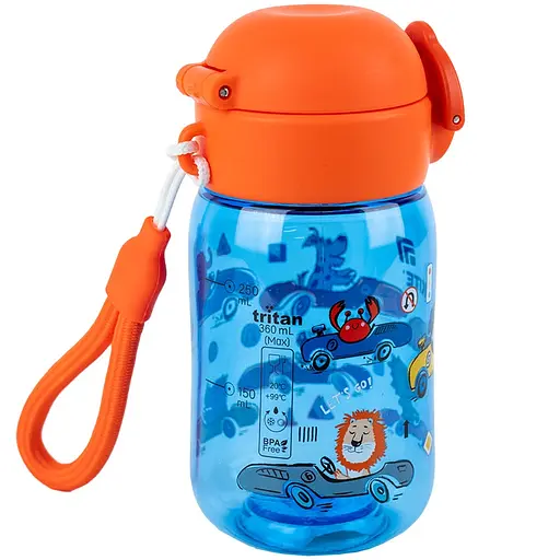 Пляшечка для води Kite Cars синя 360 мл (K25-1235-2) - фото 2
