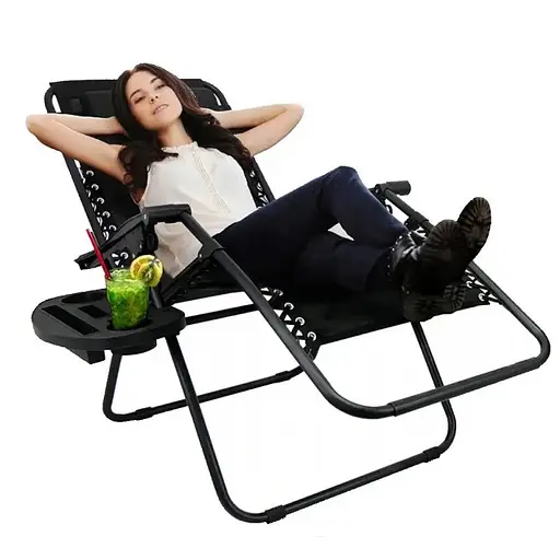 Шезлонг Garden Line Relax до 130 кг Black - фото 10