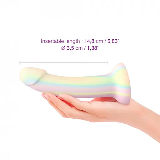 Неоновий фалоімітатор Love To Love Dildolls Fantasia 14.8 см райдужний - фото 4