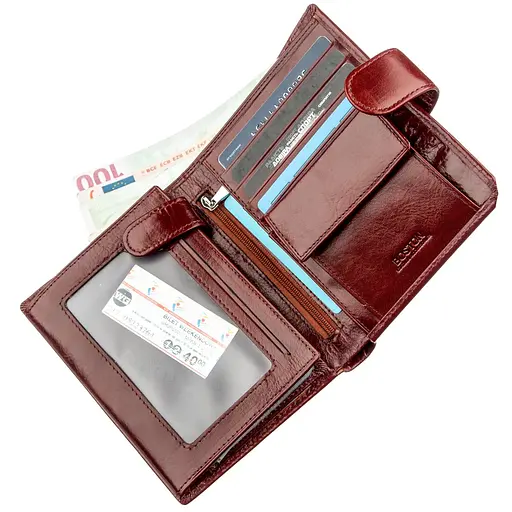 Мужской кожаный кошелек Boston 11х14 см acs0015938 - фото 3