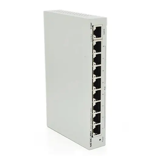Коммутатор POE 48V Mercury S109P 8 портов POE + 1 порт Ethernet (Uplink ) 10/100 Мбит/сек