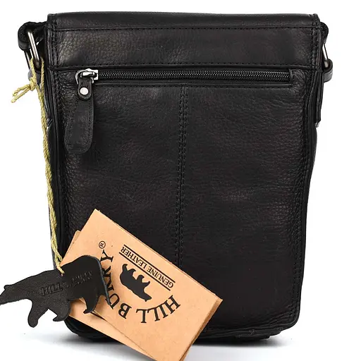 Кожаная мужская сумка через плечо Hill&Burry 17х25х6 см sum0025755 - фото 2