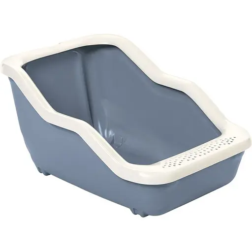 Туалет для котів з рамкою MPS Netta Open dark blue 54x39x29 см