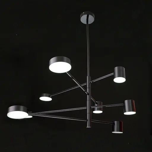 Світильник стельовий Brille підвісний BR-01 631S/8 LED 56W WW+NW+CW BK - фото 7