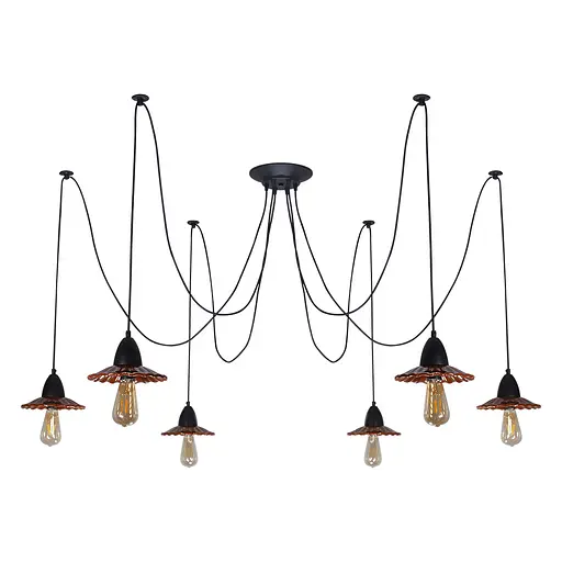 Люстра-паук LS 2151-6K-6 - фото 1