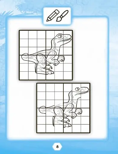 LEGO® Jurassic World™ Розважайся та малюй. Книжка зі стікерами - фото 5