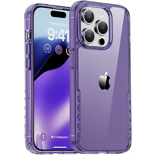 Чохол Epik TPU+PC Multi-Color для Apple iPhone 15 Pro 6.1 Purple