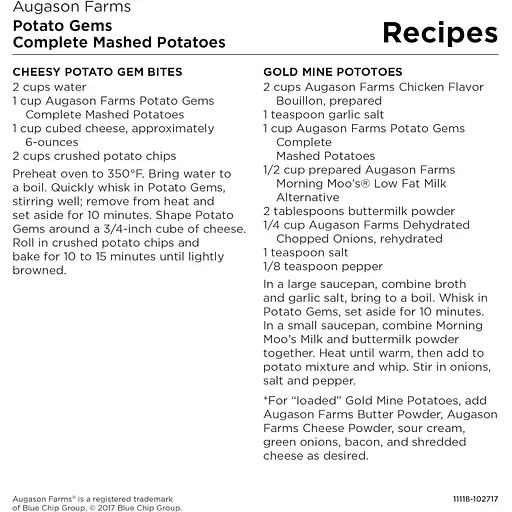 Картофельное пюре Augason Farms с большим сроком годности 10 лет сублимированное, 45 порций - фото 4