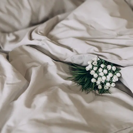 Комплект постельного белья Кретон 100% хлопок серый серебристый Silver - двуспальный - фото 3