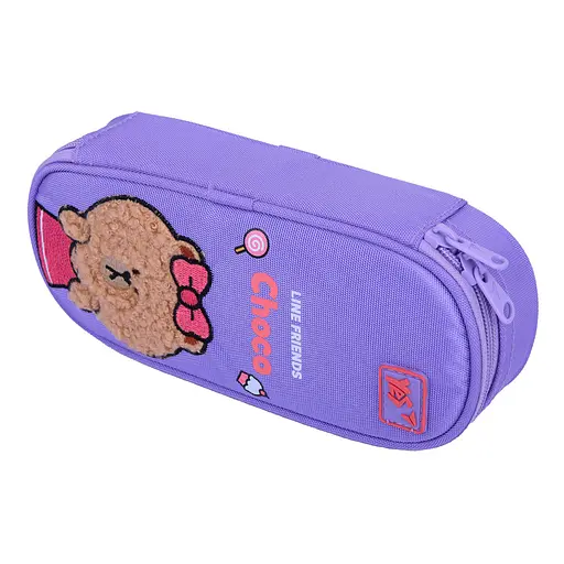 Школьный пенал мягкий Yes PH-30 Line Friends Pretty Choco - фото 4