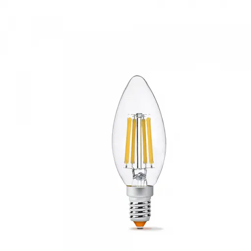 LED лампа VIDEX Filament C37F 6W E14 4100K - фото 2