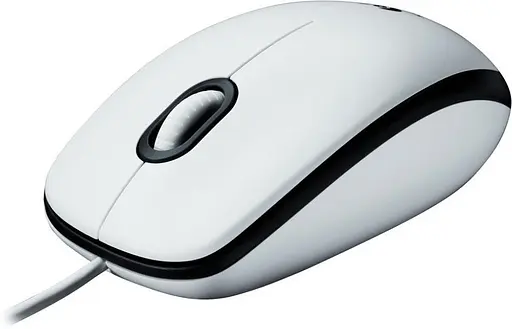 Миша Logitech M100 Full-Size Corded Mouse USB white (910-001605 / 910-005004 / 910-006764) - фото 2