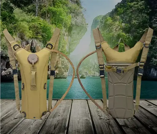 Тактическая питьевая система гидратор KMS (гидропак + рюкзак) Хаки - фото 7