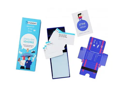 Настільна гра English Student Картки для вивчення англійської мови English Student Idioms (укр.) (591225923) - фото 3
