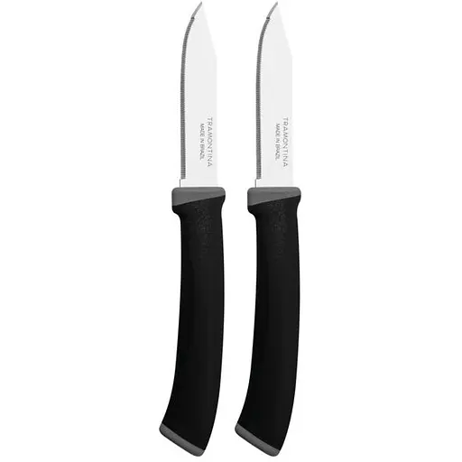 Набор ножей для овощей Tramontina Felice зубчатых 76 мм 2 шт. Black (23491/203)