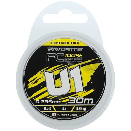 Флюорокарбон Favorite U1 FC 30 м 2.0/0.235 мм 8.6 lb/3.89 кг - фото 2