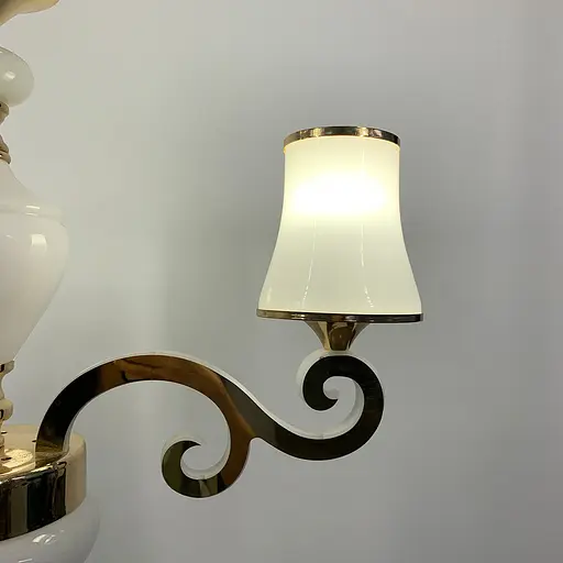 Люстра со светодиодным золотым корпусом и 3 белыми плафонами Line.F 86607/3 GD - фото 3