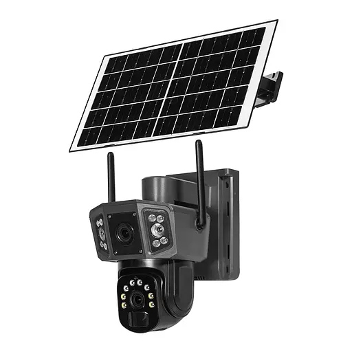 IP PTZ-видеокамера автономная с 4G и солнечной панелью 3Mp+3Mp Light Vision VLC-9230IG/2C3S (Solar) f=4mm, на аккумуляторных батареях (75-00286)