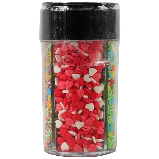 Посыпка кондитерская Добрик Ассорти в 4-секционной банке 155 г - фото 5