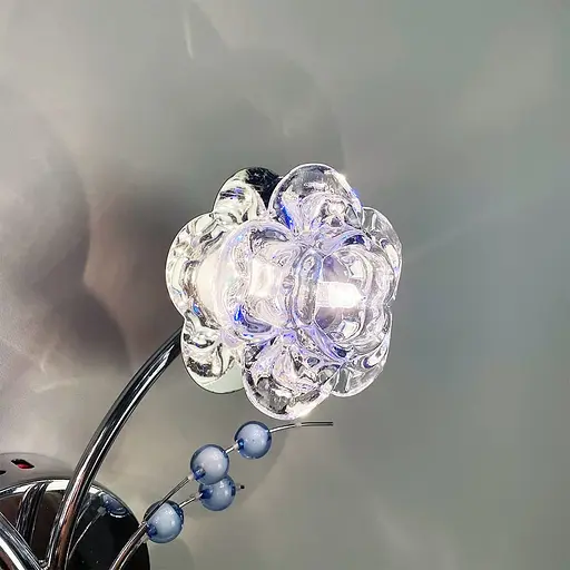 Волшебное серебряное бра в естественных мотивах Line F Арт. 4868/2 CH - фото 4